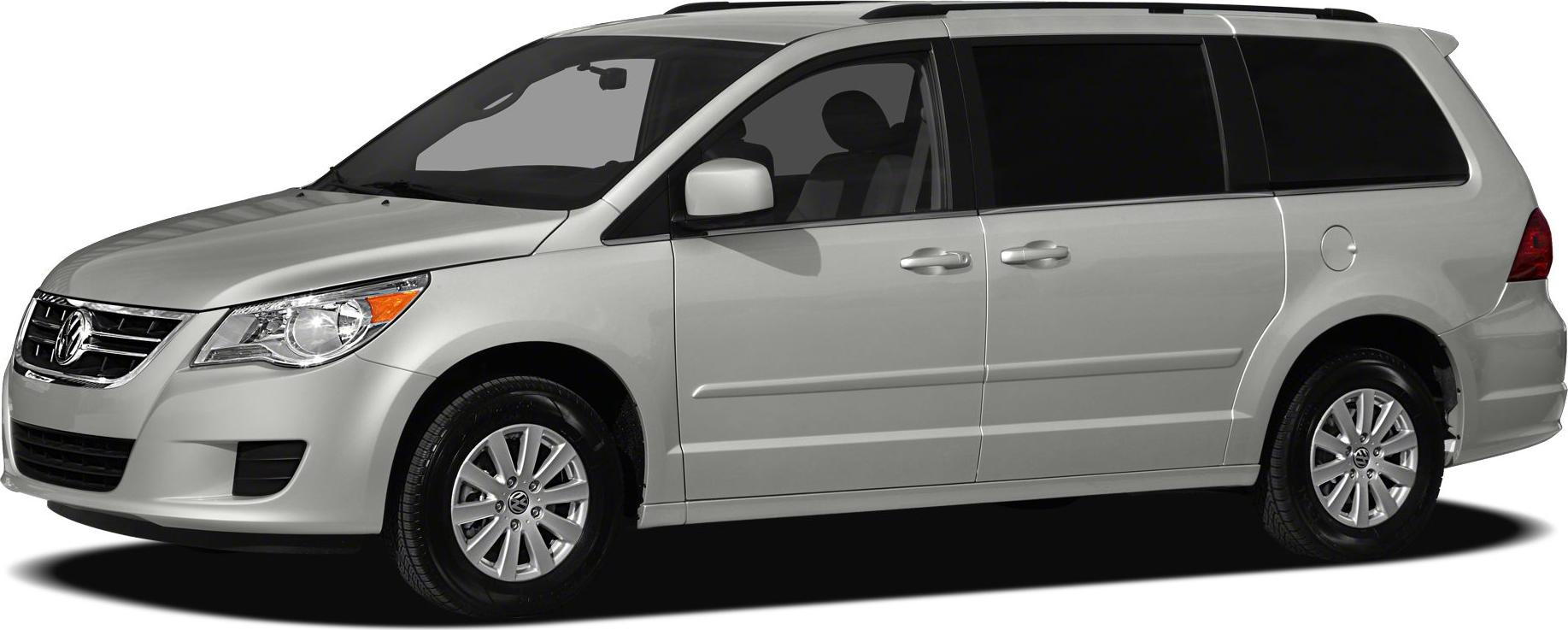 Side profile and front view of a silver minivan with sliding doors.