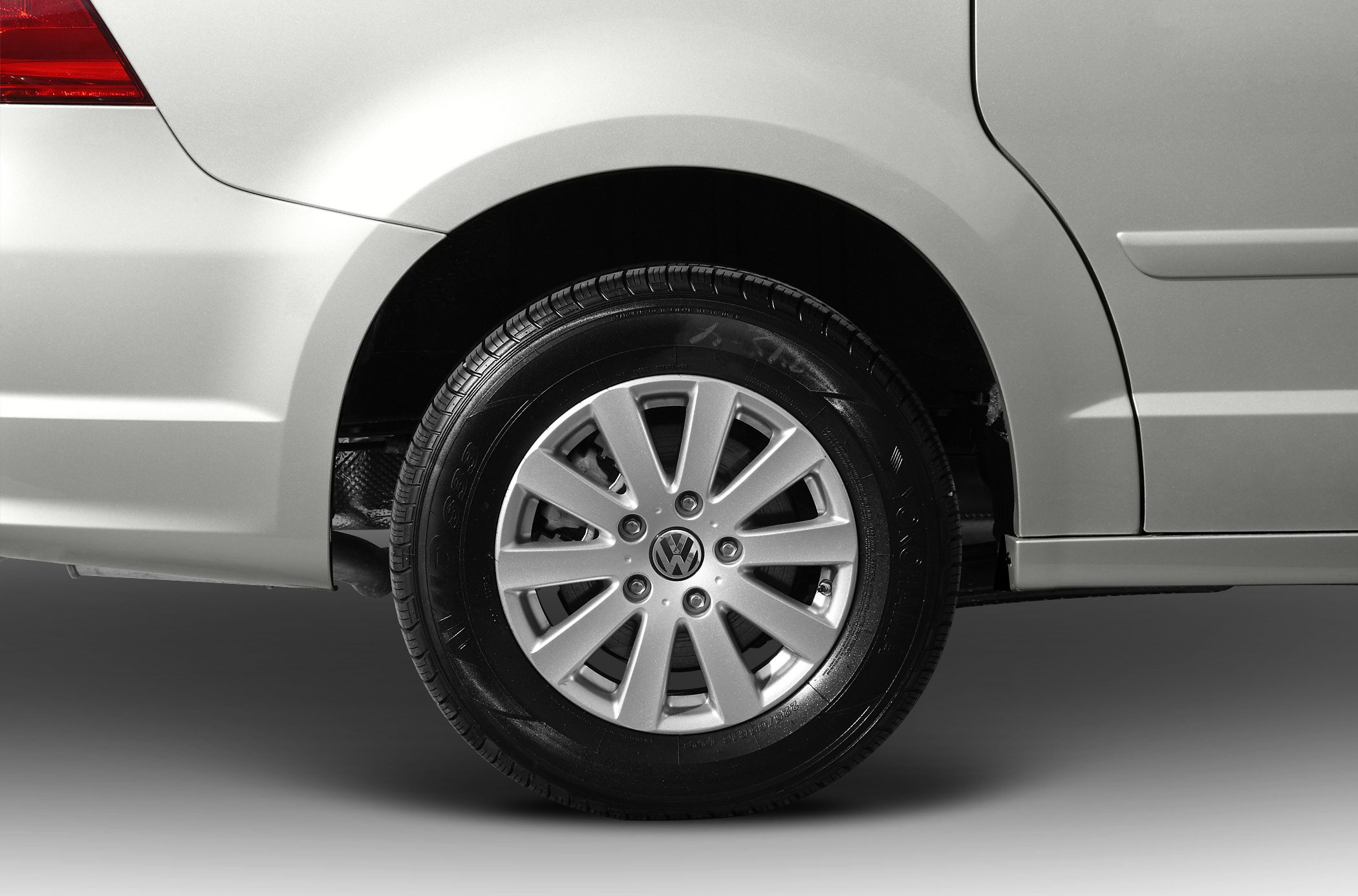 Close-up of alloy wheel and rear quarter panel of a vehicle