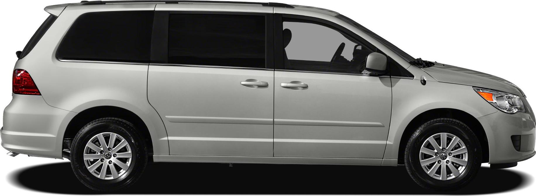 Side profile of minivan with sliding doors and alloy wheels