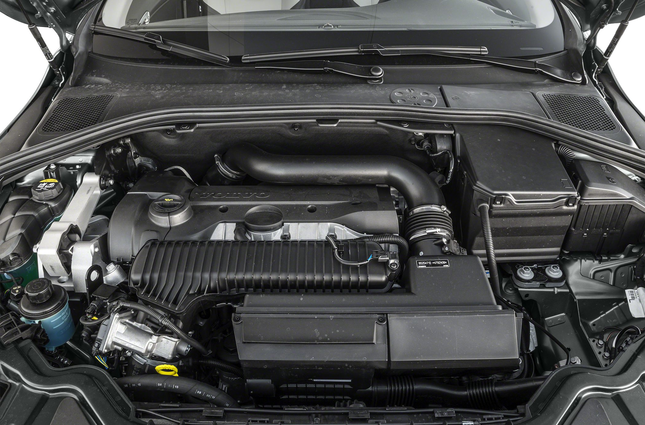 Detailed engine bay with visible air intake and engine cover