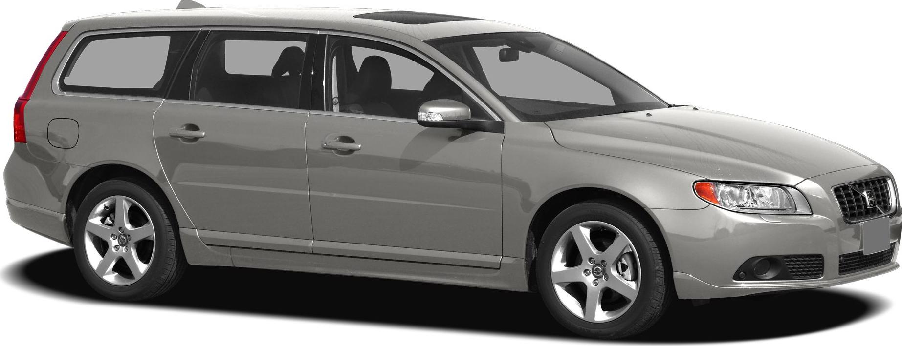 Side profile of a station wagon with alloy wheels