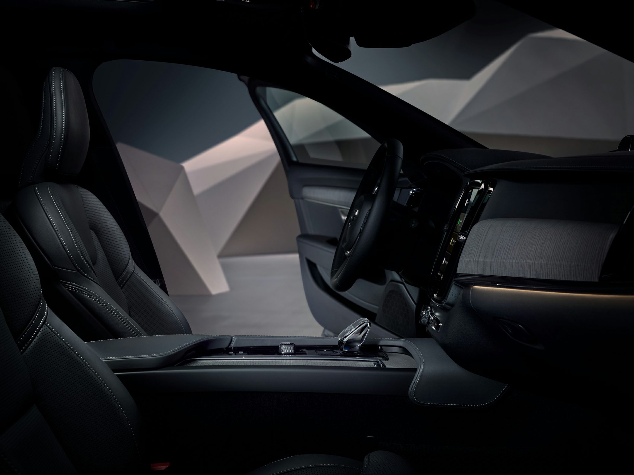 Luxury interior with premium leather seats and modern dashboard design