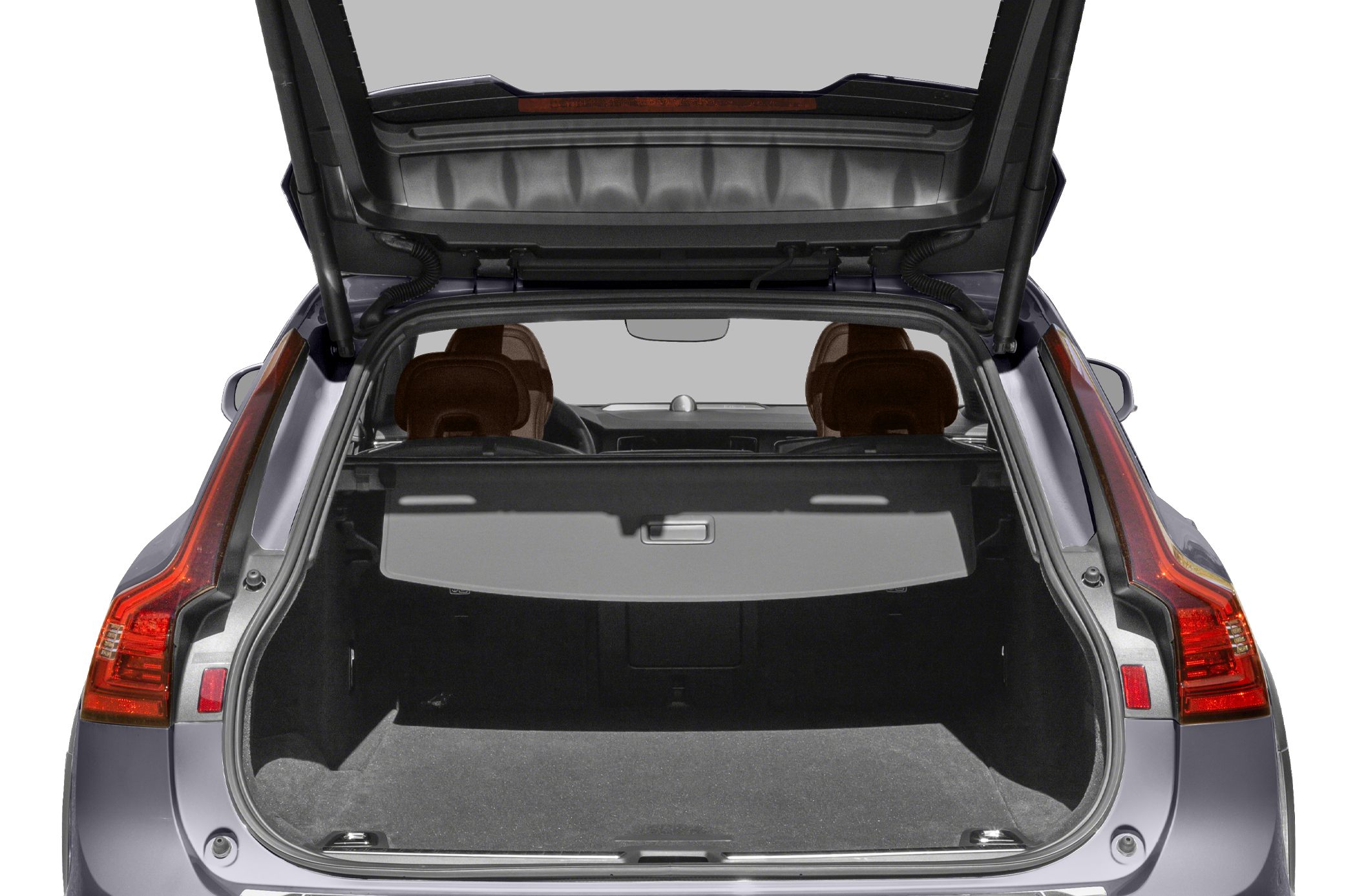 Large rear cargo trunk with privacy cover and spacious interior