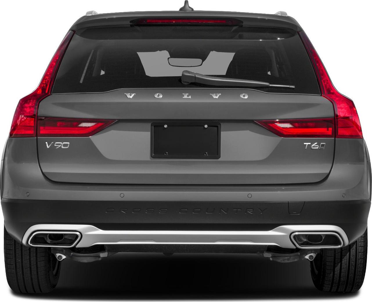 Rear view with taillights and dual exhaust tips