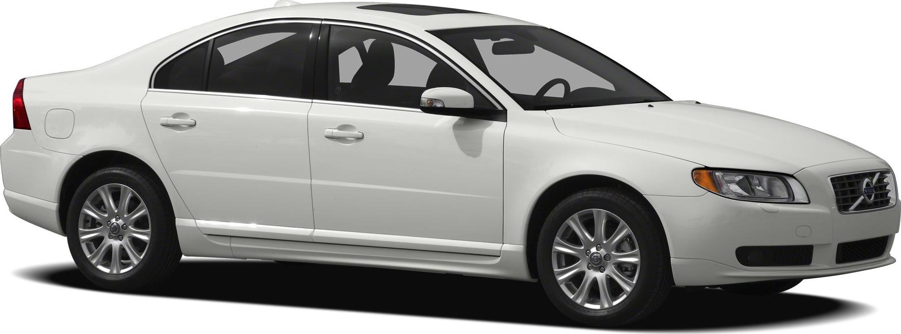 White sedan with alloy wheels and tinted windows