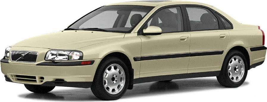 front view and side profile of a classic sedan with alloy wheels