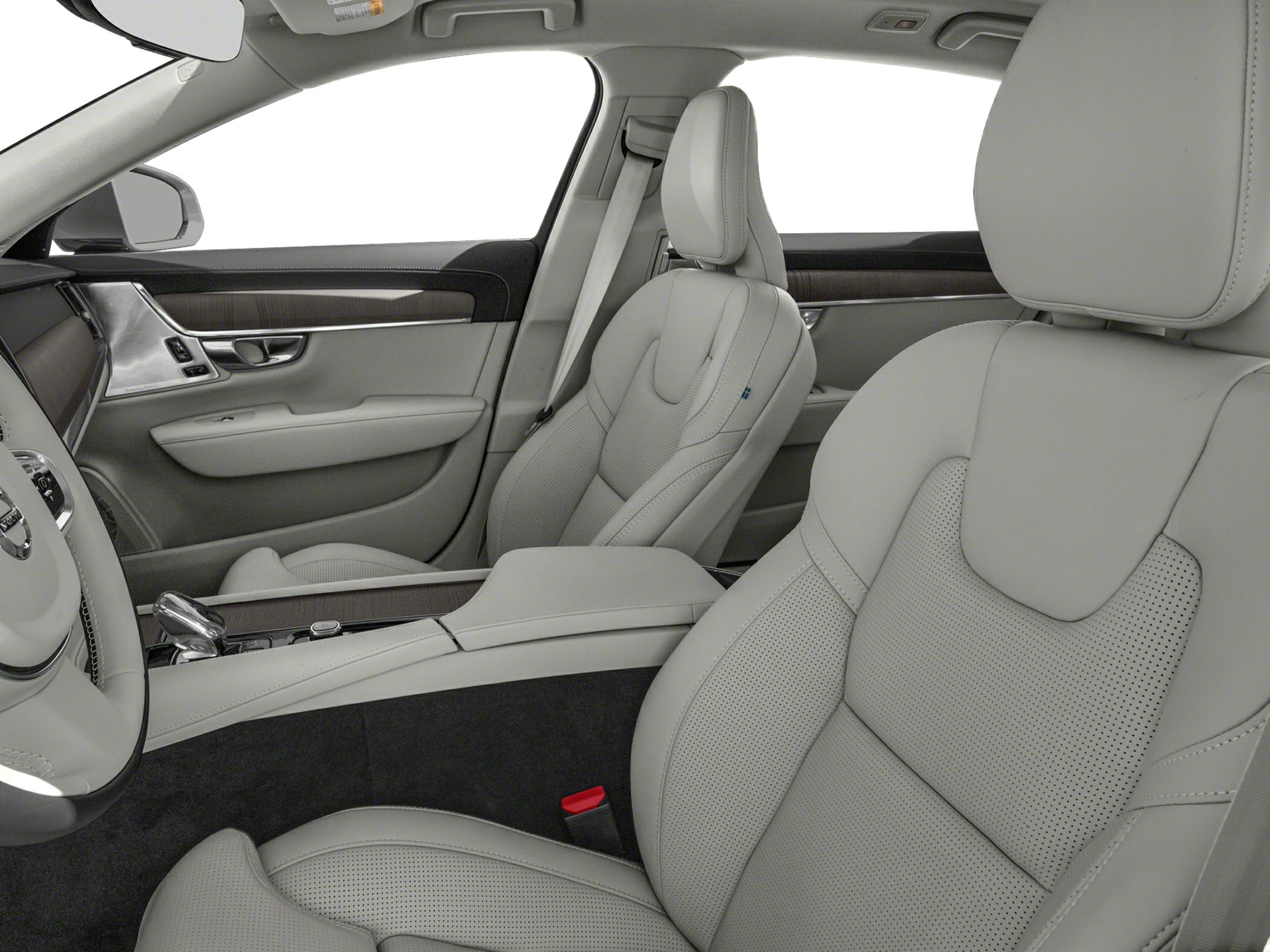 Luxury perforated leather seats and elegant interior console
