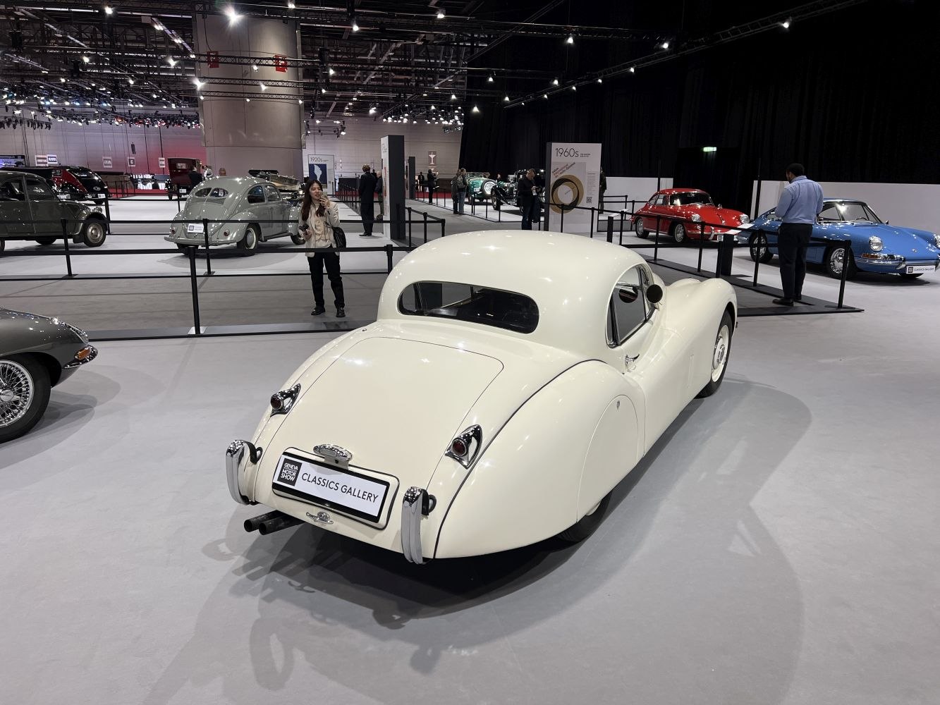 Elegant rear view of a classic 1951 vintage coupe