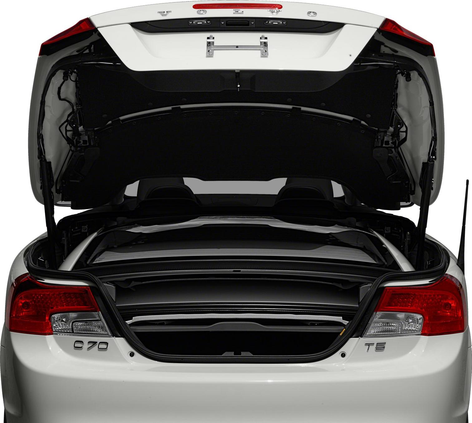 Convertible roof mechanism and open trunk rear view