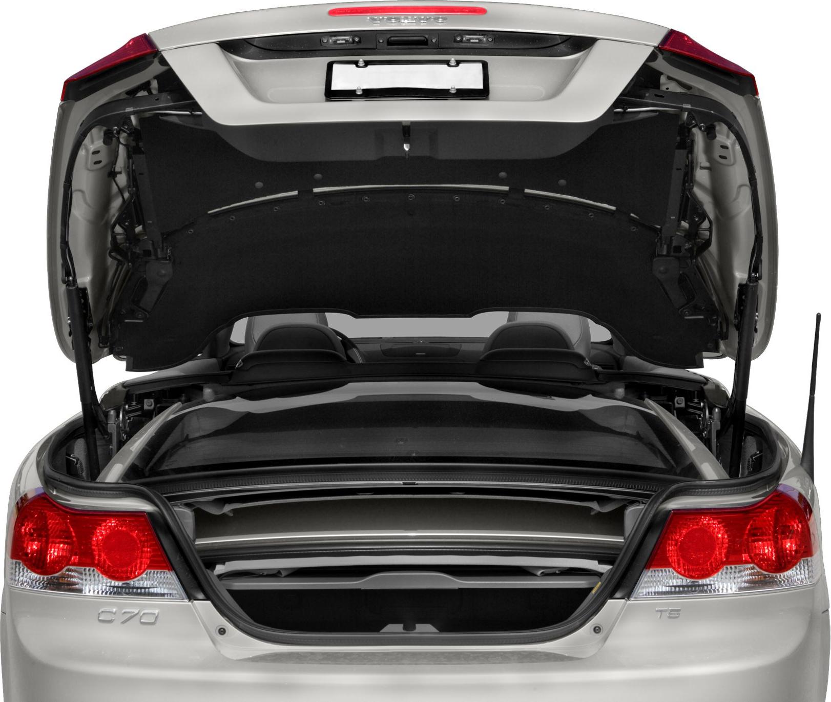 Convertible roof mechanism and open trunk of a coupe cabrio