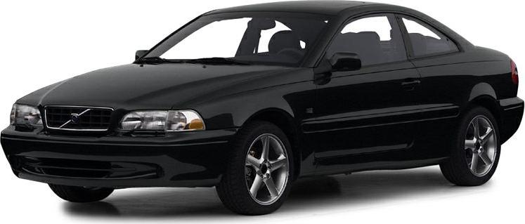 Black two-door coupe with sporty design