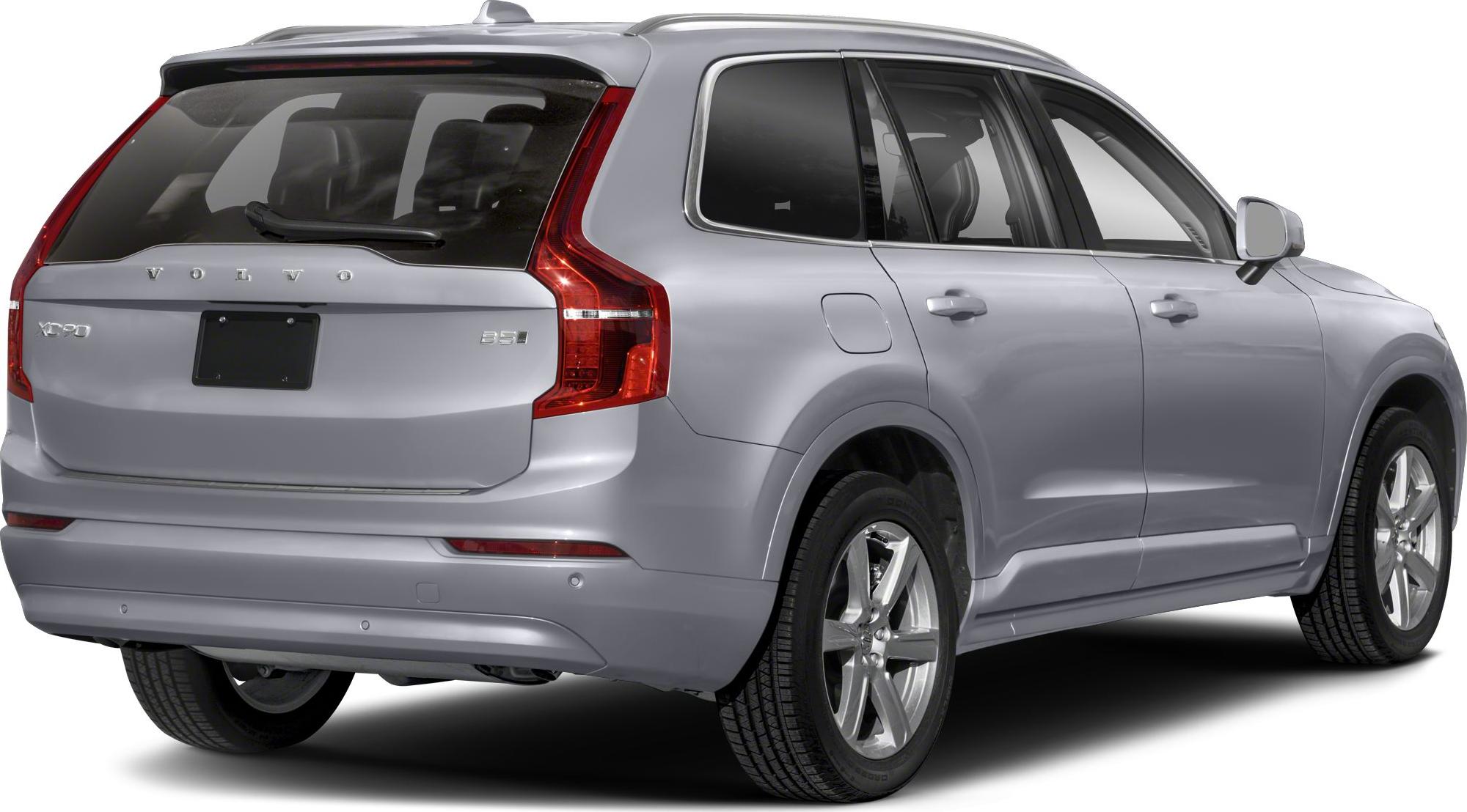 Rear and side view of silver SUV with distinct tail lights and alloy wheels