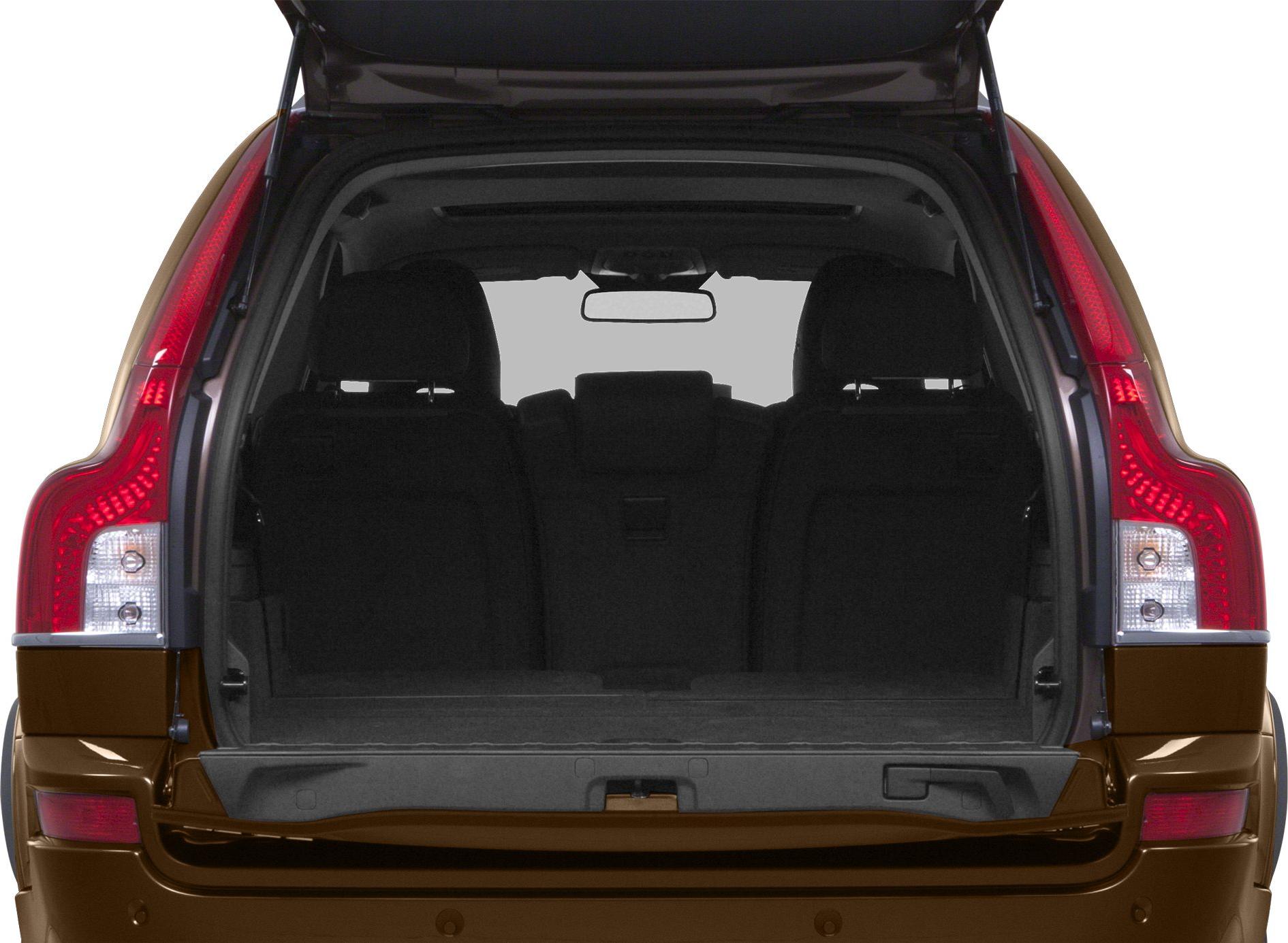 Open rear trunk with visible rear seats and spacious cargo area.
