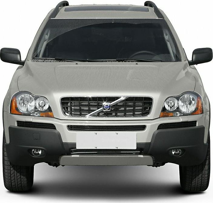 Front grille, headlights, bumper, fog lights, roof rails of an SUV
