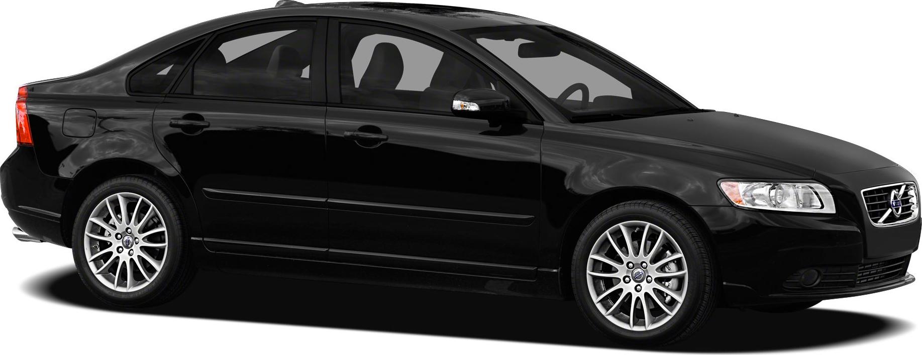 Side profile of sedan with distinctive alloy wheels