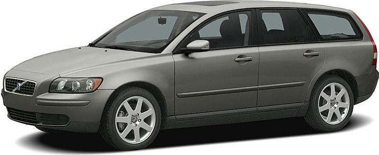 Silver station wagon with alloy wheels front side view