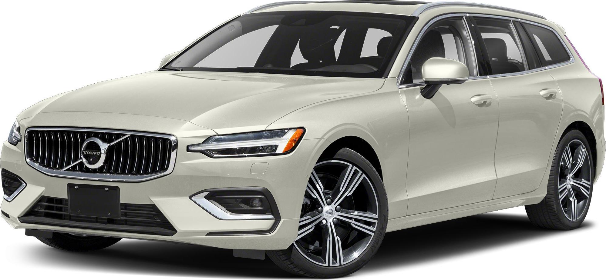Front angle of a 2019 white wagon with LED headlights and a chrome grille