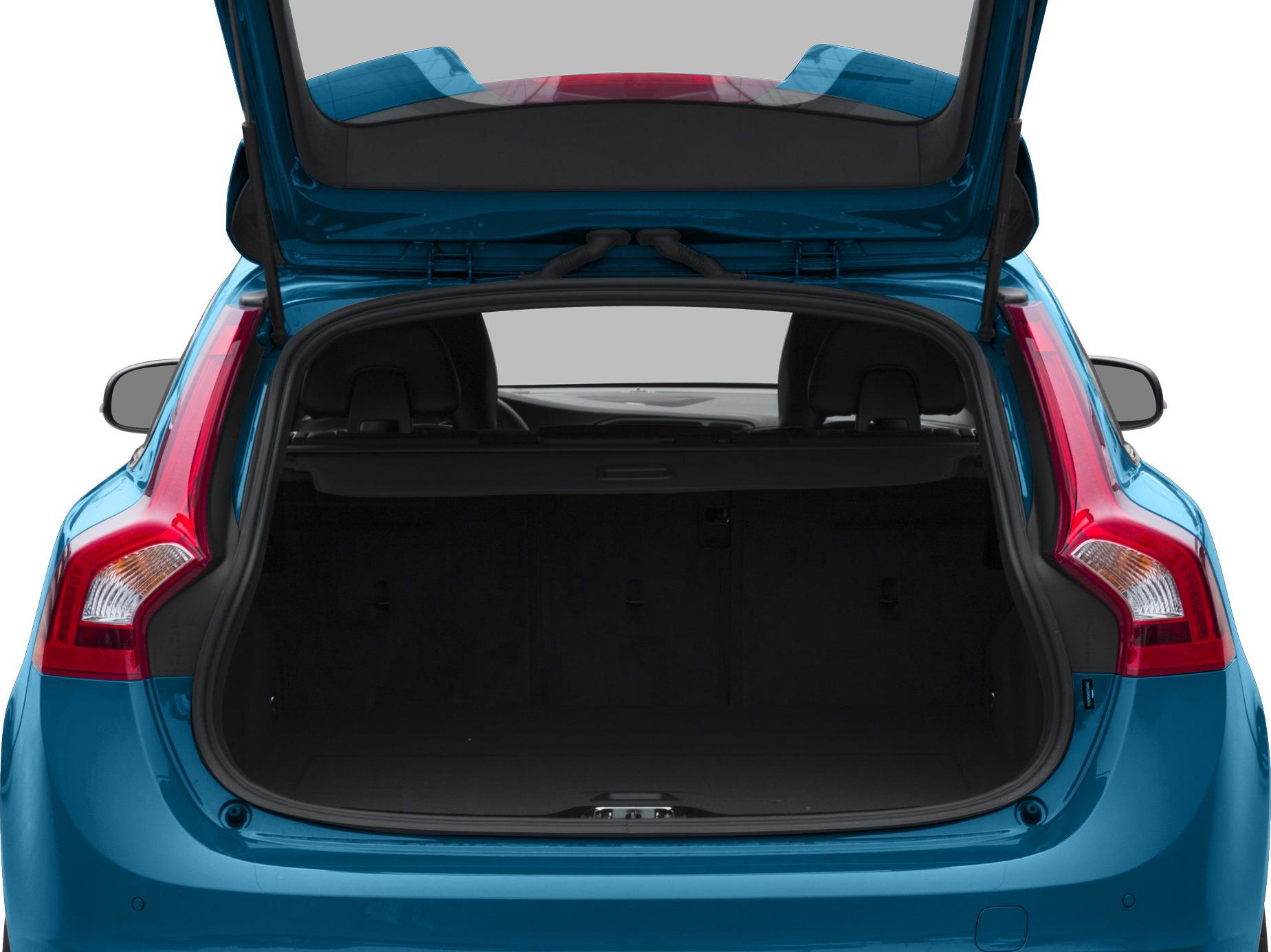 Spacious rear open trunk with visible rear seats