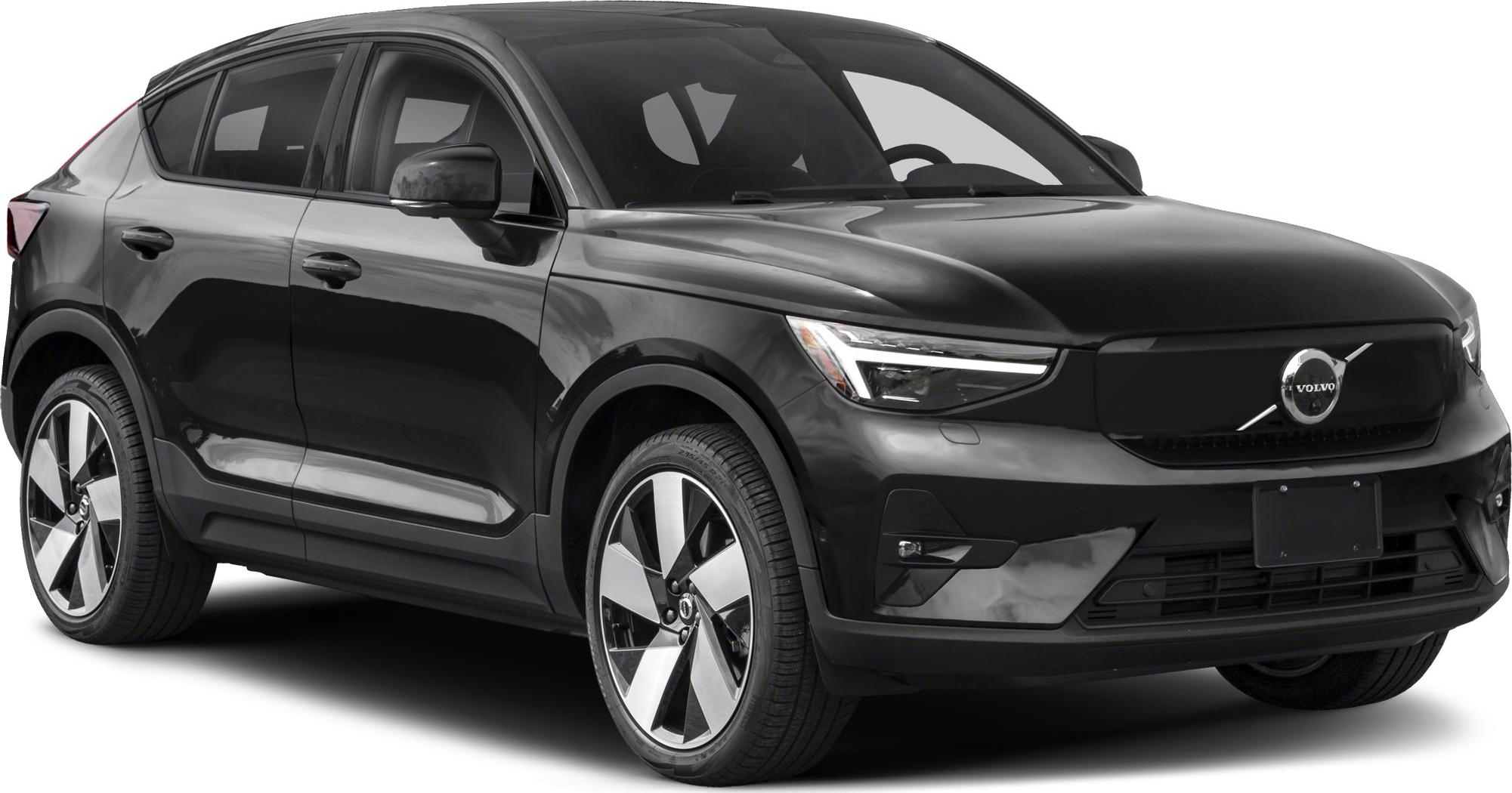Front side view with LED headlights and alloy wheels