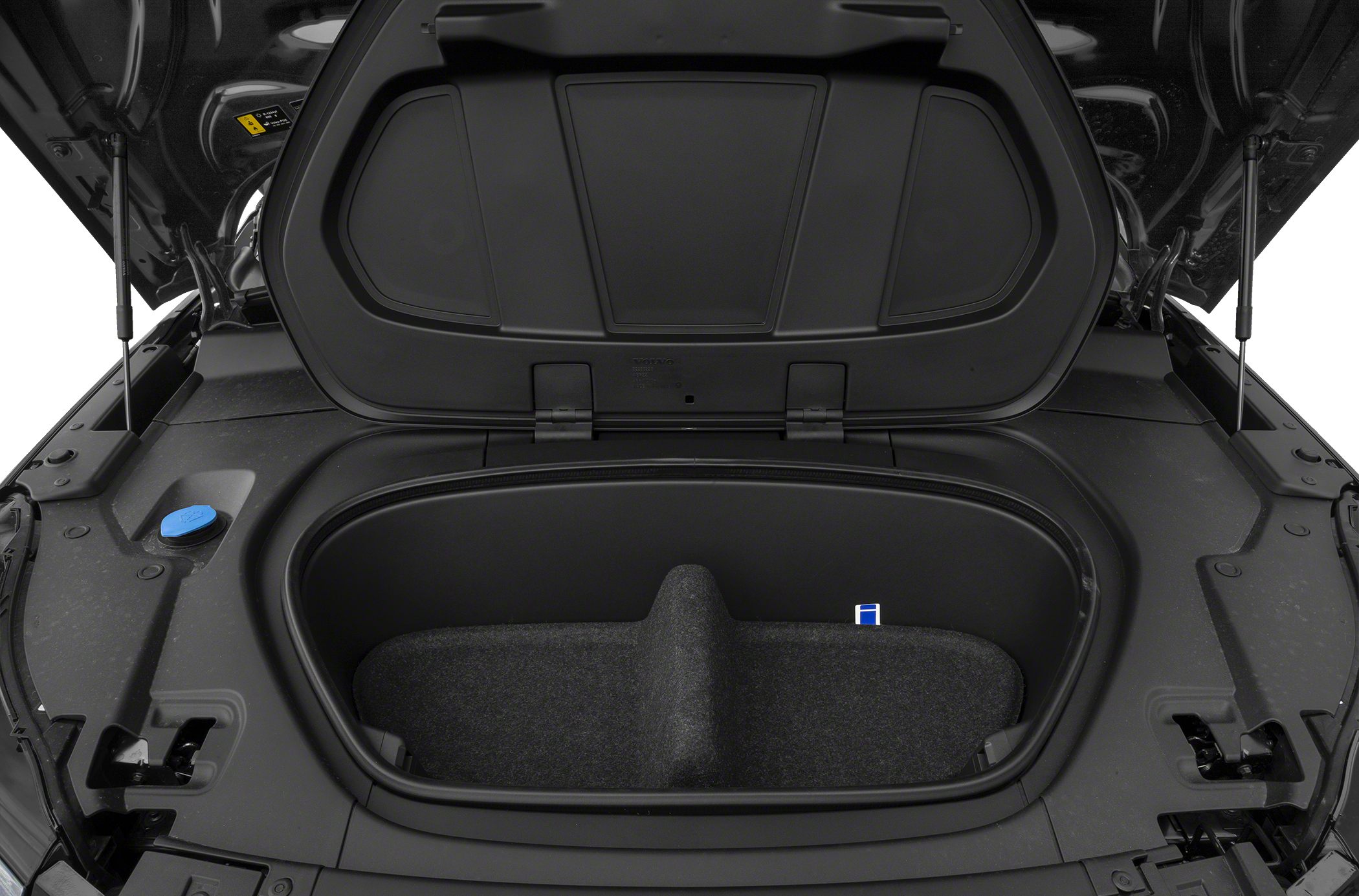 Electric vehicle front trunk with molded protective lining