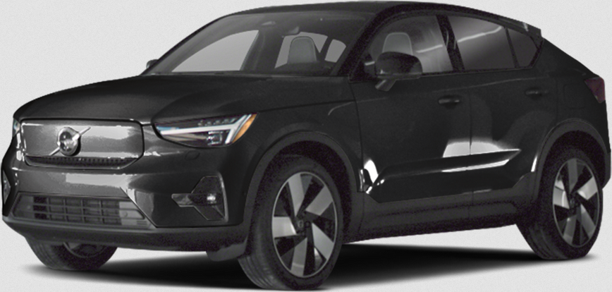 Front angle view of electric SUV with aerodynamic side profile