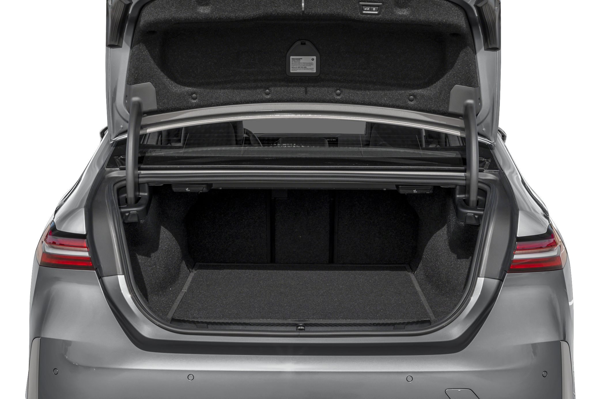 Open trunk with spacious cargo area and modern rear design