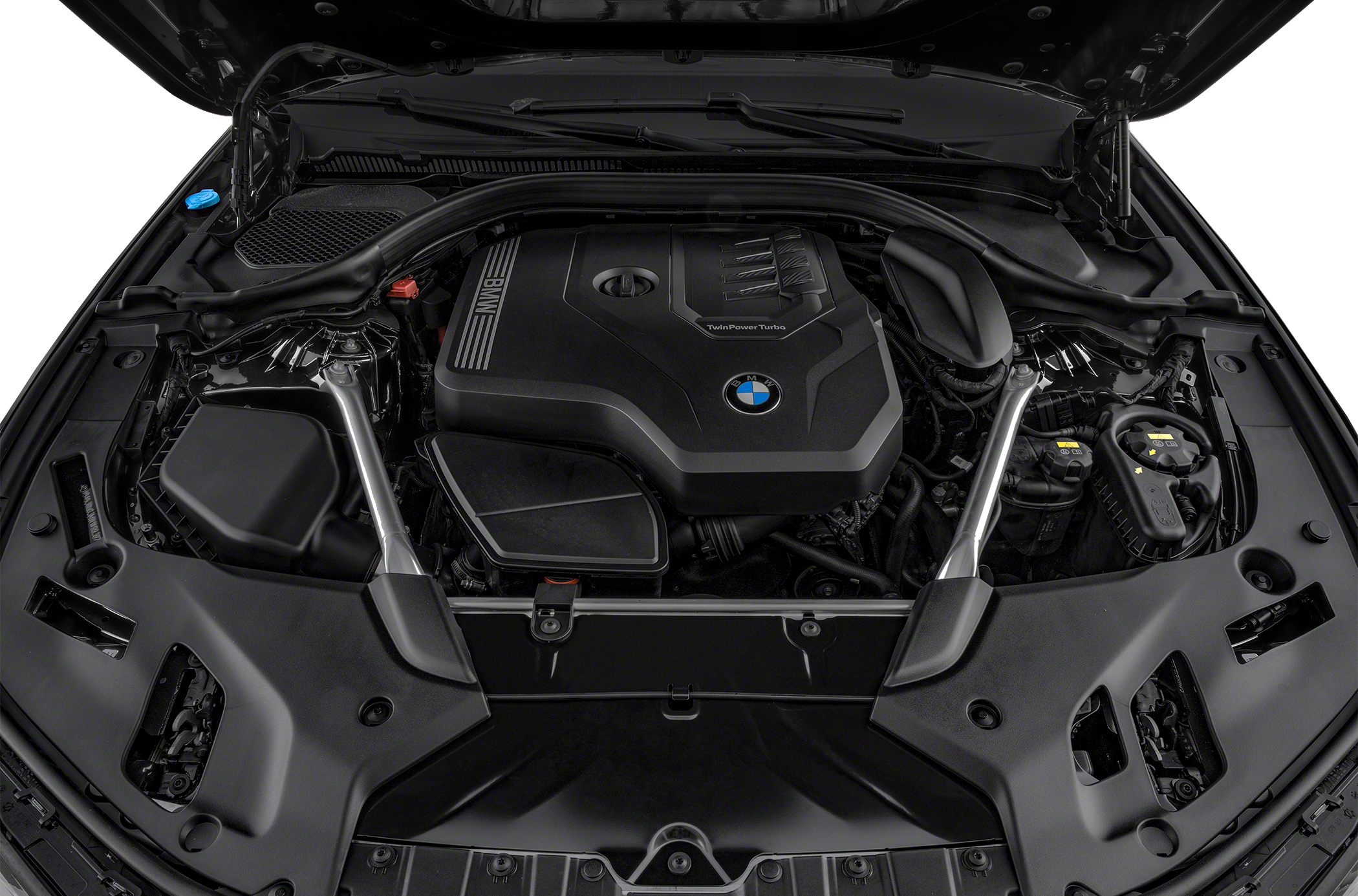 Engine bay with TwinPower Turbo and structural strut braces
