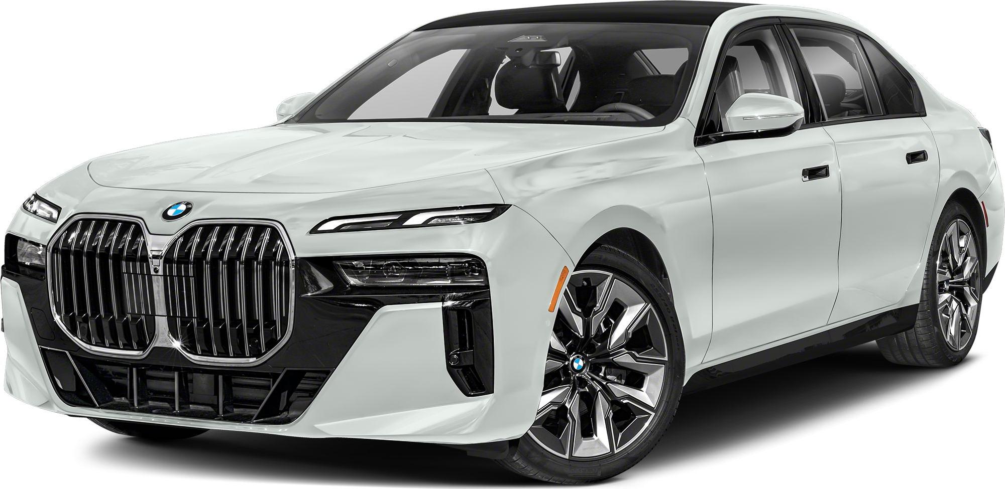 Front luxury sedan grille and headlights