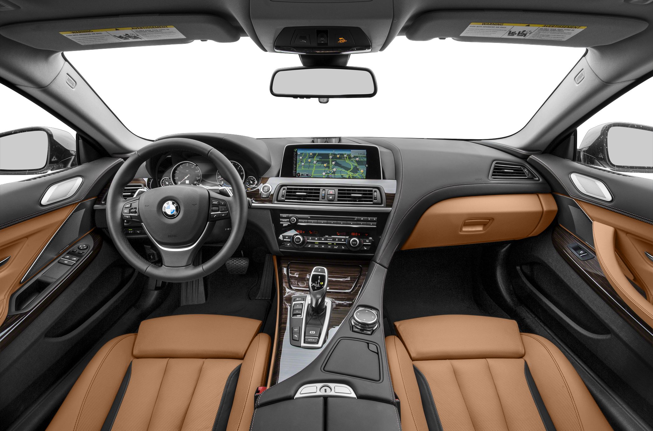 Leather seats, infotainment screen, luxury car interior