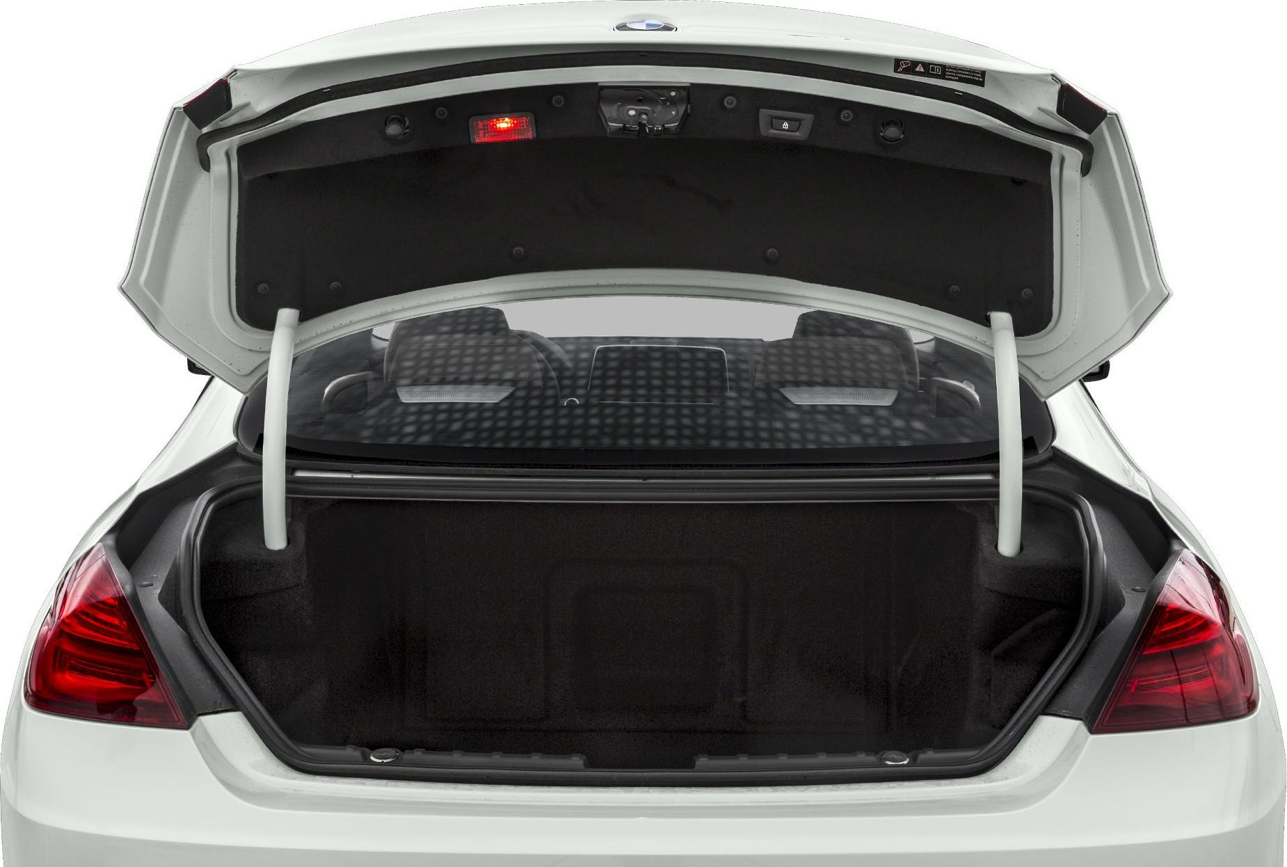 Open trunk with visible spacious cargo area and rear seats