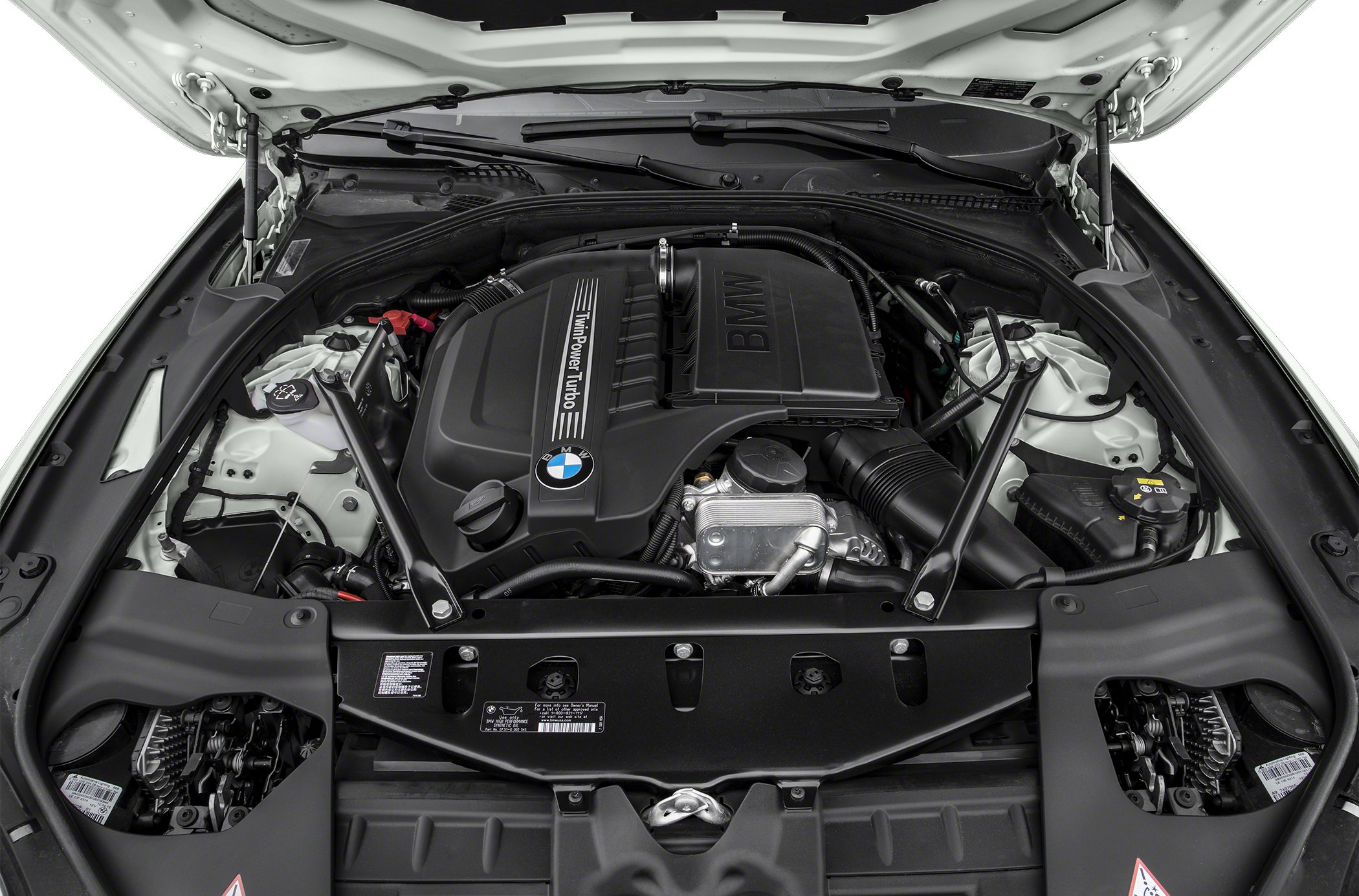 TwinPower Turbo engine with detailed engine bay components view