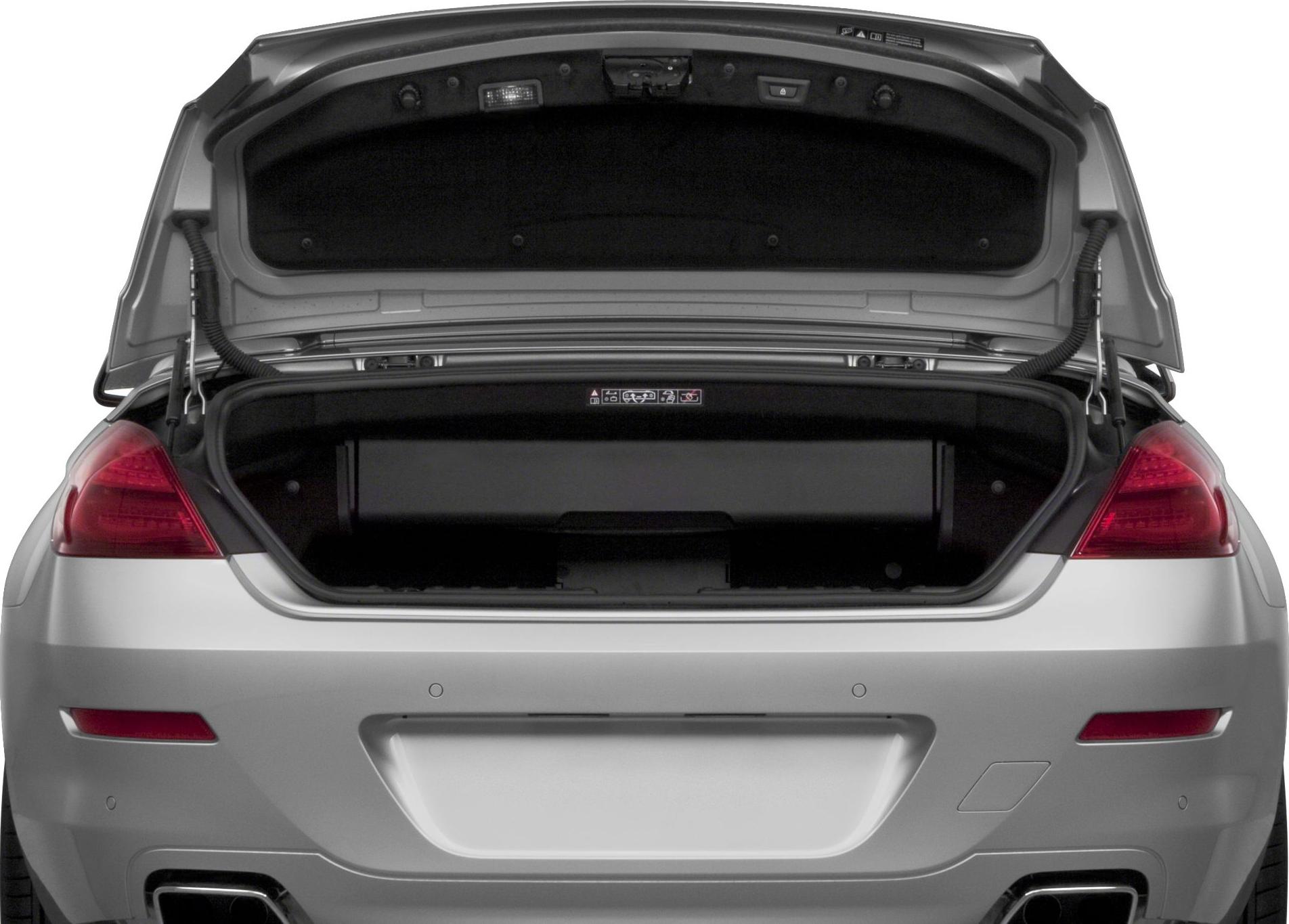 Open trunk with spacious cargo area and visible taillights.
