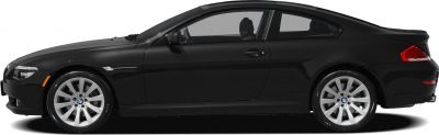 Side profile of sleek two-door coupe with alloy wheels and sporty rear design
