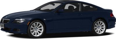 Sleek blue coupe side profile with alloy wheels