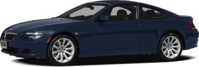 Blue coupe side profile with alloy wheels and sleek design