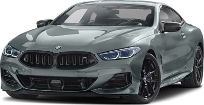 Aggressive front grille and sleek LED headlights with sporty black wheels