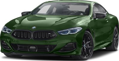 Front view with distinctive kidney grille and LED headlights