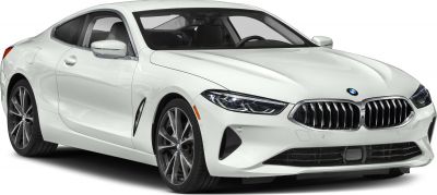 Front view with kidney grille, LED headlights, and alloy wheels