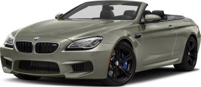 Front and side view of a sleek convertible with kidney grille and black alloy wheels
