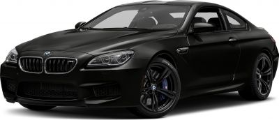 Black coupe with aggressive front grille and sporty wheels