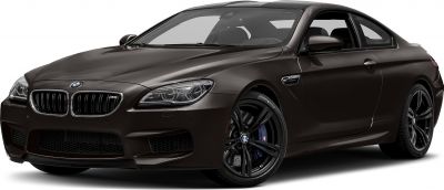 Front side view of BMW M6 Coupe with kidney grille and modern headlights