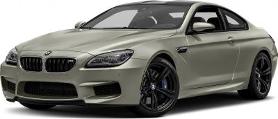 Sporty coupe front side with black alloy wheels and aerodynamic design