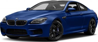 Front view of a sporty coupe with distinctive headlights and black alloy wheels