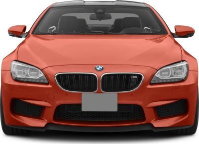 Front view with kidney grille and LED headlights