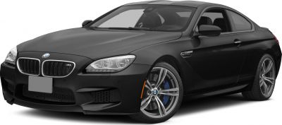 Front-side view of black coupe with sporty wheels and signature grille