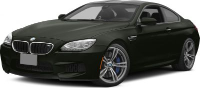 Front angle view with kidney grille and blue brake calipers