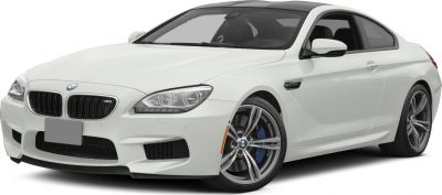 White sports coupe front side view with distinctive grille and alloy wheels