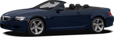 Dark blue convertible with open roof and five-spoke alloy wheels
