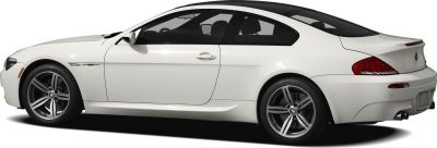 Side profile of a two-door luxury coupe with sport wheels.