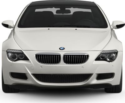 Front view with kidney grille and dual projector headlights